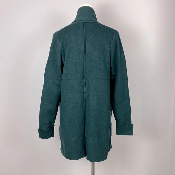Magaschoni Fringe Open Front Cardigan in Emerald Green size small - Picture 5 of 13